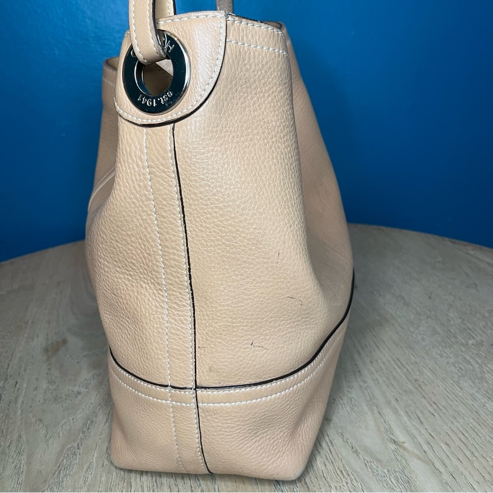 Vintage Coach Slouchy Pebbled Leather Hobo Y2K Shoulder Bag Tan - Picture 3 of 14